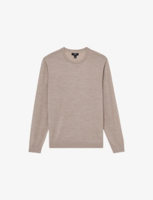 REISS: Wessex Crew-Neck Regular-Fit Merino-Wool Jumper