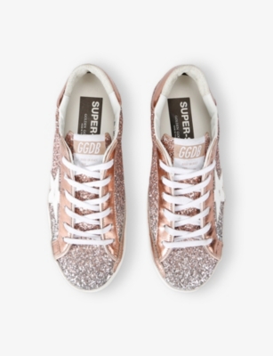 Golden Goose Super-star Sneakers In Silver Com