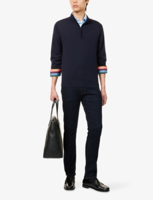 HACKETT MENS HACKETT RINSE WASH STRAIGHT DENIM JEANS 