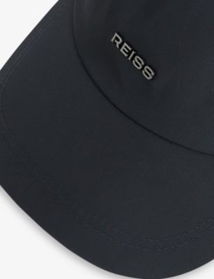 REISS: Emery Logo-Plaque Woven Baseball Cap