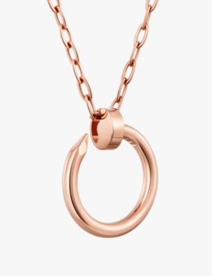 CARTIER: Juste Un Clou 18ct rose-gold pendant necklace