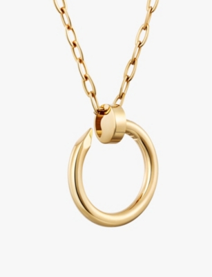 CARTIER: Juste un Clou 18ct yellow-gold pendant necklace
