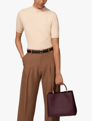 CARTIER: Panthère de Cartier medium leather top-handle bag