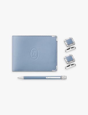 CARTIER Santos de Cartier cufflinks pen and wallet set Selfridges