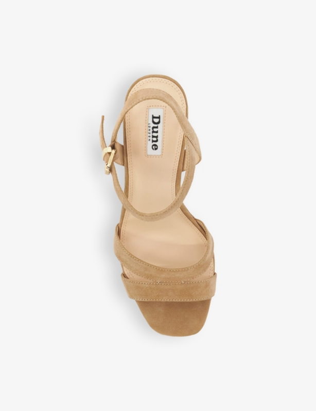 Manifesting block-heel suede sandals