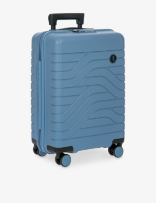 By By Brics Grey Blue Ulisse Four-wheel Trolley Hard-shell Suitcase 55cm