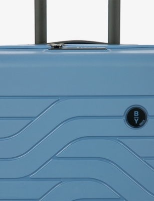 By By Brics Grey Blue Ulisse Four-wheel Expandable Trolley Hard-shell Suitcase 55cm