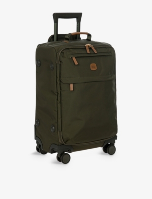 Bric's Olive X-travel Four-wheel Recycled-polyamide Cabin Suitcase 55cm In Olive