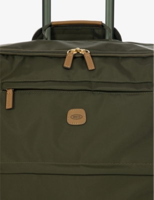 Bric's Olive X-travel Four-wheel Recycled-polyamide Suitcase 71cm In Olive