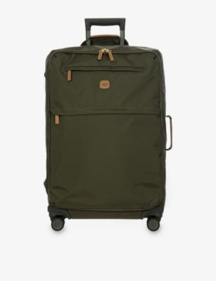 Bric's Olive X-travel Four-wheel Recycled-polyamide Suitcase 71cm In Olive