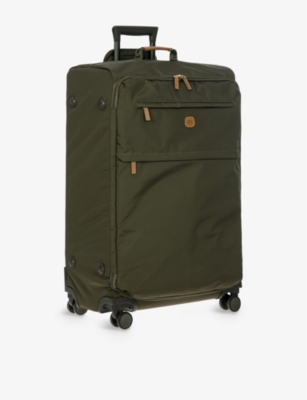 Bric's Olive X-travel Four-wheel Recycled-polyamide Cabin Suitcase 55cm In Olive