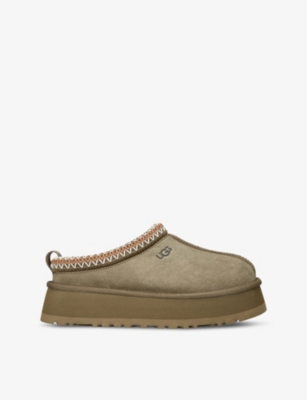 UGG Tazz platform shearling lined suede slippers Selfridges