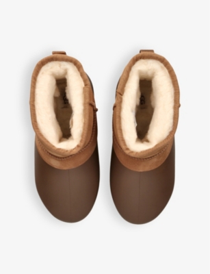 UGG: Classic Mini Pumped Molded suede boots