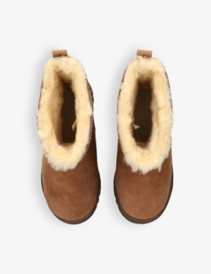 UGG: Classic Mini Trailgrazer suede and shearling ankle boots