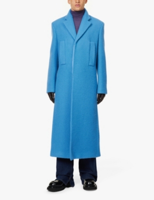 GUCCI: Single-breasted welt-pockets regular-fit wool coat