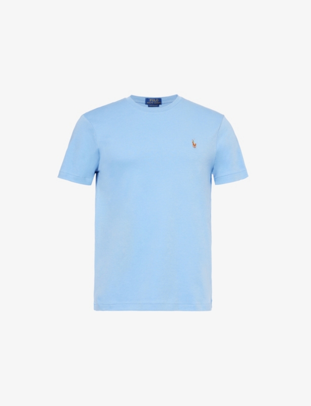 Brand-embroidery slim-fit cotton-jersey T-shirt