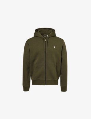 Polo Ralph Lauren Mens Alpine Heather Zip-front Long-sleeve Cotton-blend Jersey Hoody In Alpine Heather
