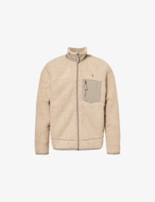 POLO RALPH LAUREN: Patch-Pocket Logo-Embroidered Fleece Jacket