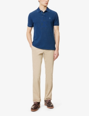 POLO RALPH LAUREN: Logo-Embroidered Cotton-Jersey Polo Shirt