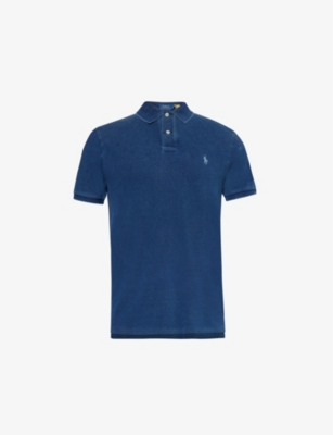 POLO RALPH LAUREN: Logo-Embroidered Cotton-Jersey Polo Shirt