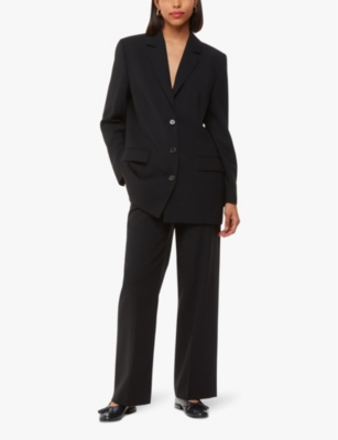 WHISTLES: Cilou tassel croc-embossed leather ballet flats