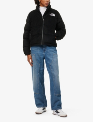 Shop The North Face Womens Tnf Black 2000 Nuptse Quilted Fleece-down Jacket