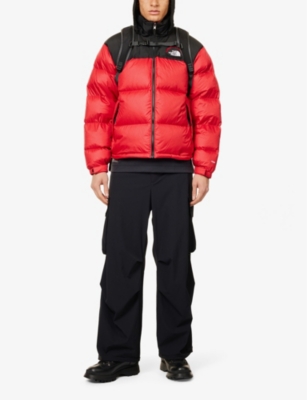 THE NORTH FACE MENS TNF RED/TNF BLA 1996 RETRO NUPTSE SHELL-DOWN JACKET 