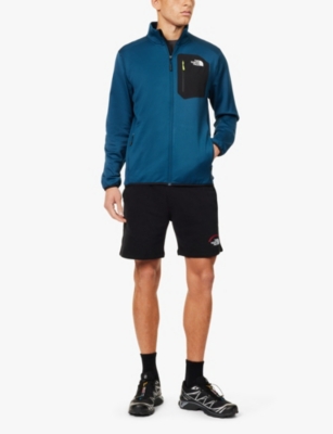 THE NORTH FACE: Crest branded zip-front stretch-weave sweatshirt