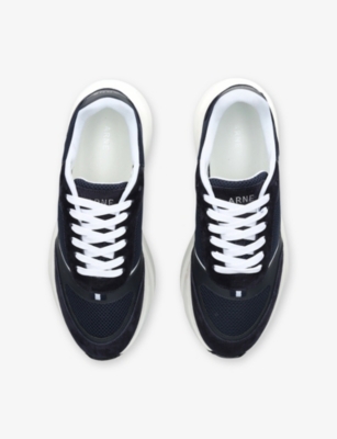 ARNE: Technical Runner Suede and Mesh Low-Top Trainers