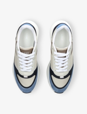 ARNE: Technical Runner Suede and Mesh Low-Top Trainers