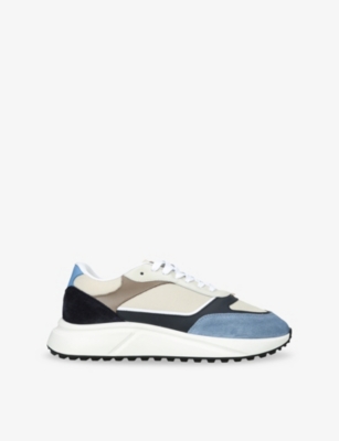 ARNE: Technical Runner Suede and Mesh Low-Top Trainers