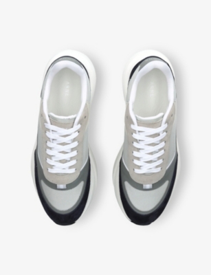 ARNE: Technical Runner Leather Suede and Mesh Trainers