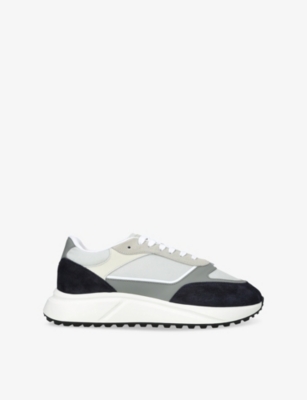 ARNE: Technical Runner Leather Suede and Mesh Trainers