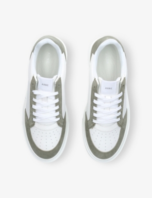 ARNE: Court 2.0 Leather and Suede Low-Top Trainers