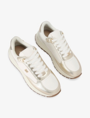 KG KURT GEIGER: Louisa Faux-Leather Low-Top Trainers