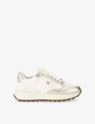 KG KURT GEIGER: Louisa Faux-Leather Low-Top Trainers
