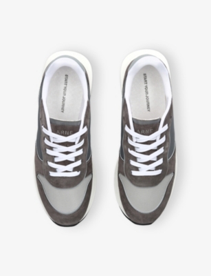 ARNE: Hybrid Runner Leather Low-Top Trainers