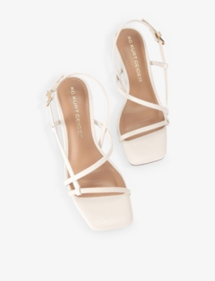 KG KURT GEIGER: Sierra Faux-Leather Heeled Sandals