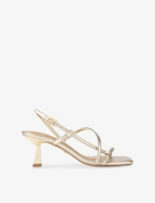 KG KURT GEIGER: Sierra Faux-Leather Heeled Sandals