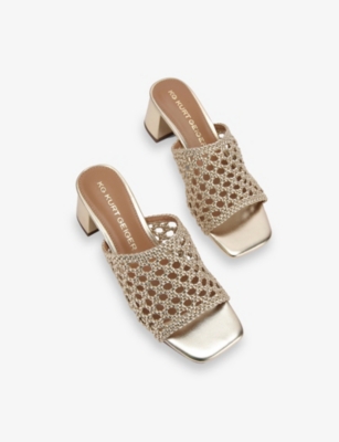 KG KURT GEIGER: Remi Faux-Leather Heeled Mules