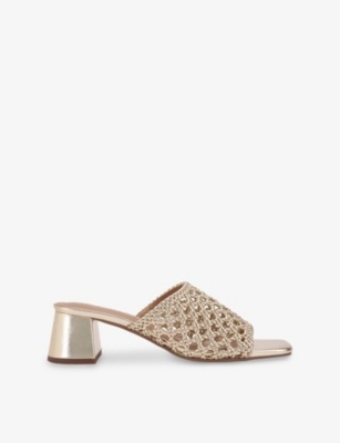 KG KURT GEIGER: Remi Faux-Leather Heeled Mules
