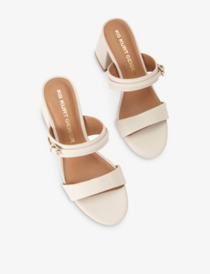 KG KURT GEIGER: Precious Faux-Leather Heeled Sandals