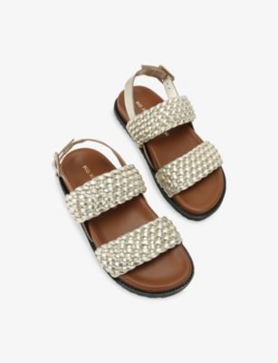 KG KURT GEIGER: Ringer Leather Sandals