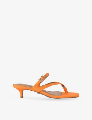 KG KURT GEIGER: Sian Faux-Leather Heeled Sandals