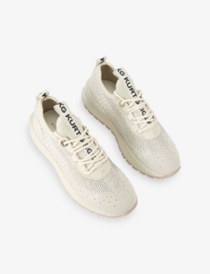 KG KURT GEIGER: Louisa Knitted Gem Low-Top Trainers