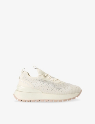 KG KURT GEIGER: Louisa Knitted Gem Low-Top Trainers