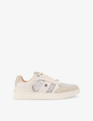 KG KURT GEIGER: Kindred Faux-Leather Low-Top Trainers