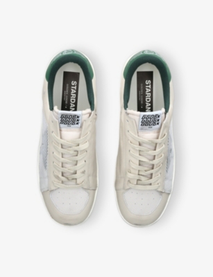 GOLDEN GOOSE: Stardan Mesh And Leather Low-Top Trainers