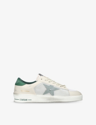 GOLDEN GOOSE: Stardan Mesh And Leather Low-Top Trainers