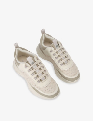 KG KURT GEIGER: Link Panelled Knitted Low-Top Trainers